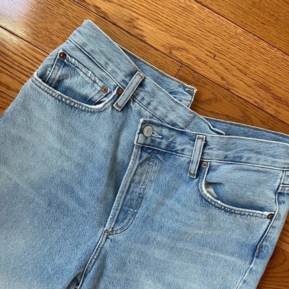 AGOLDE brand new never worn viral criss cross jeans - Picture 2 of 10